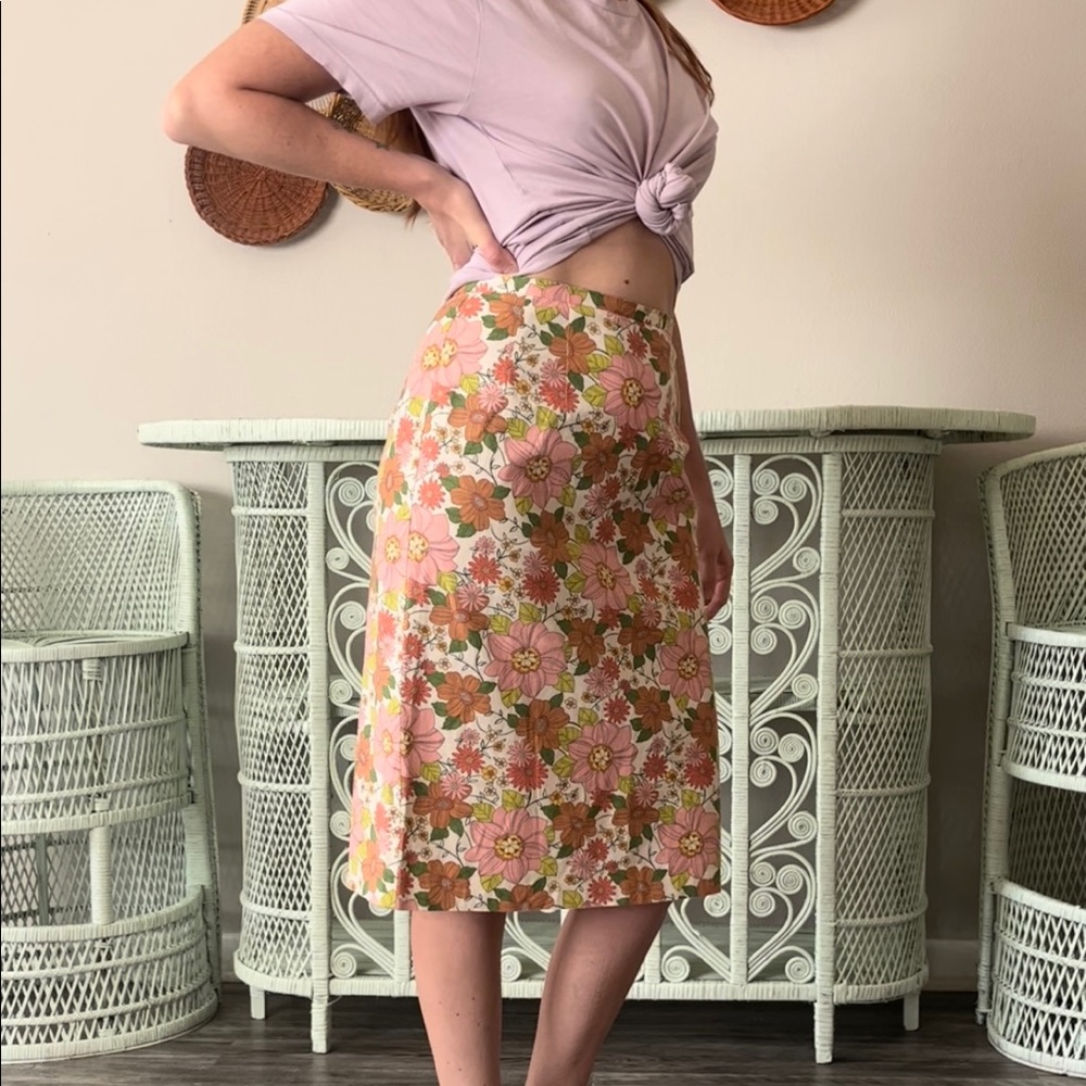 Vintage harve benard floral skirt